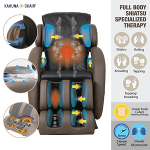 Massage Chair Space Saving Zero Gravity Full Body Recliner With Yoga & Heating Therapy
