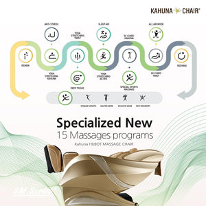3D Exquisite Rhythmic Massage Chair Rhythmic special technology for air cell movements - Champaine